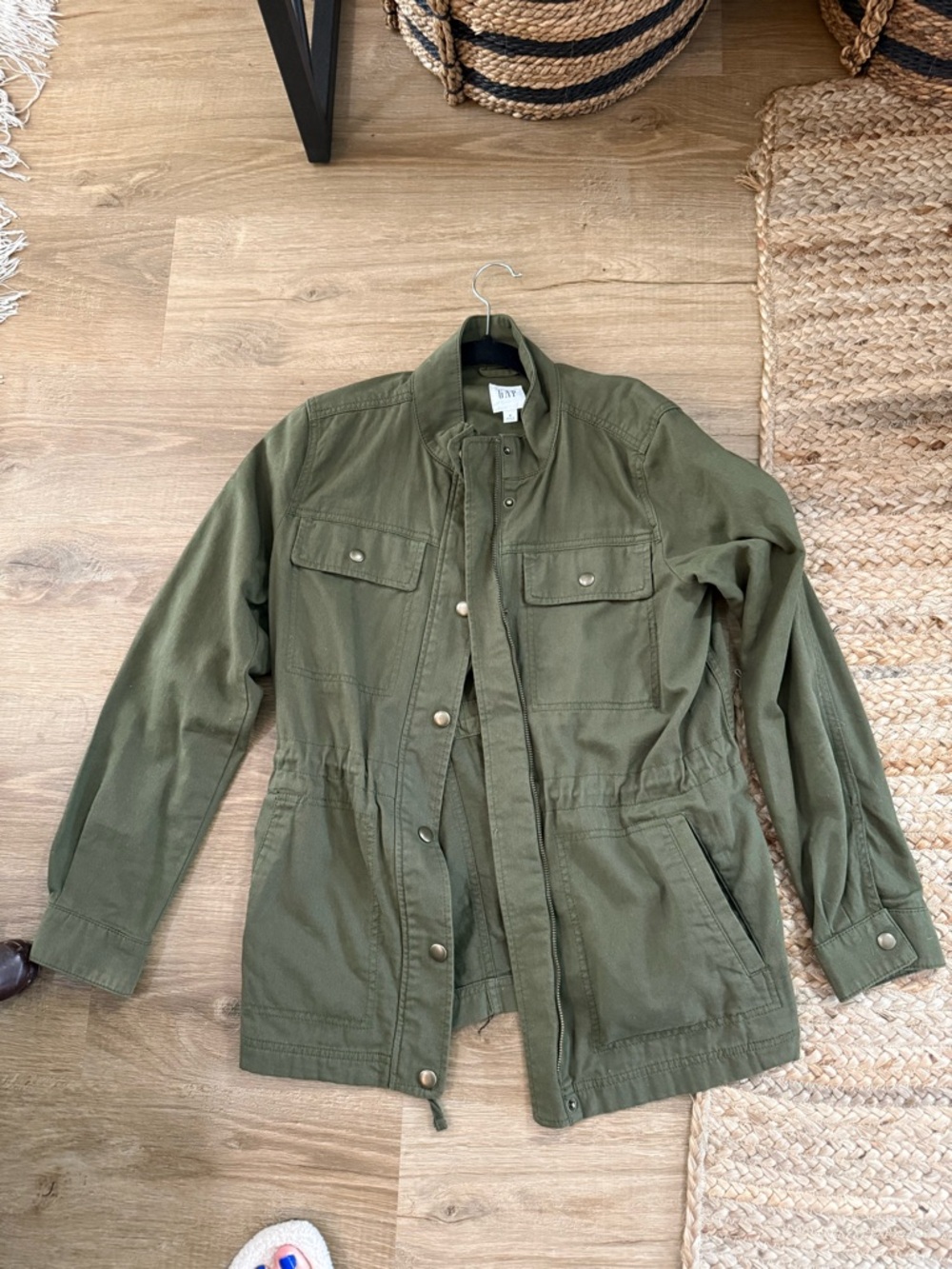GAP Olive Green Utility Anorak Jacket